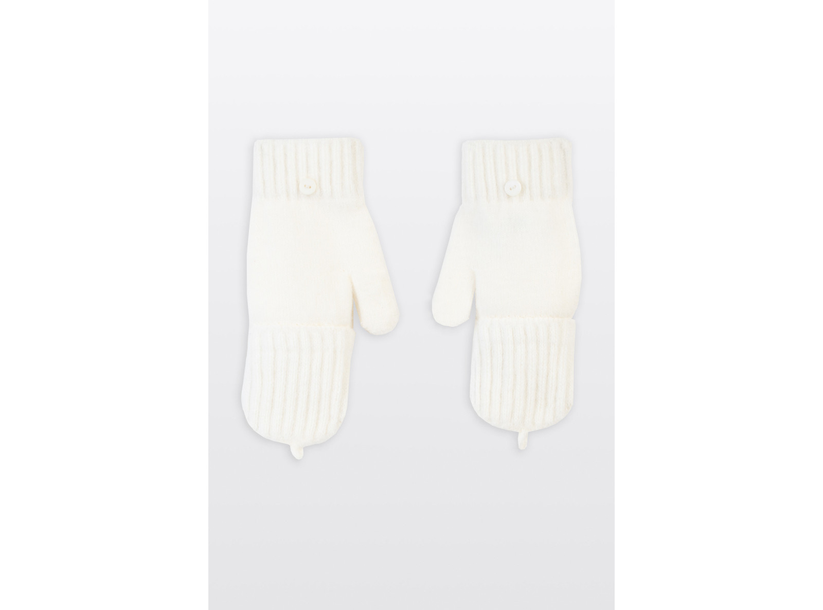 Kremowe rękawiczki z nakładką na palce