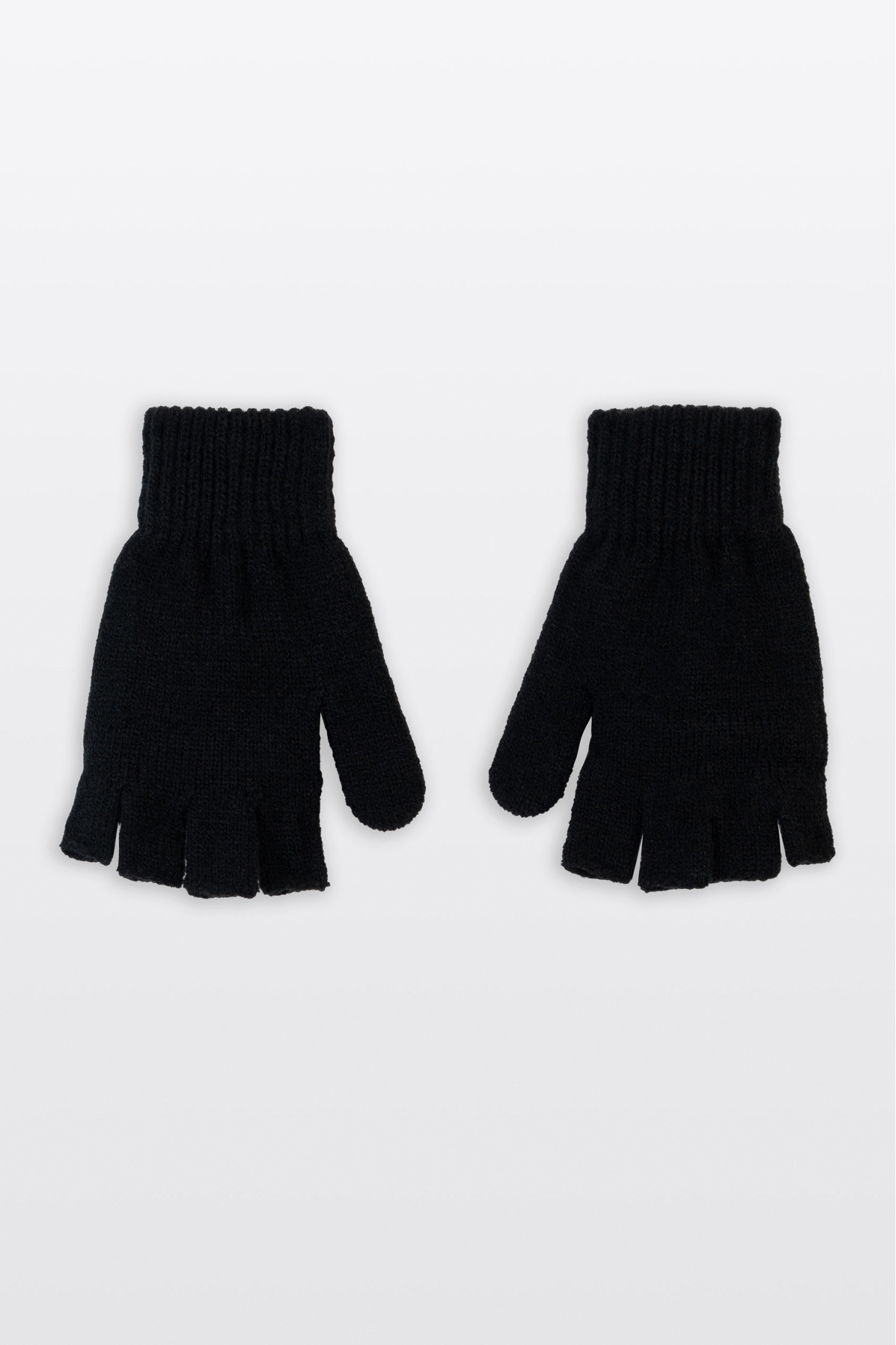 Czarne rękawiczki z nakładką na palce