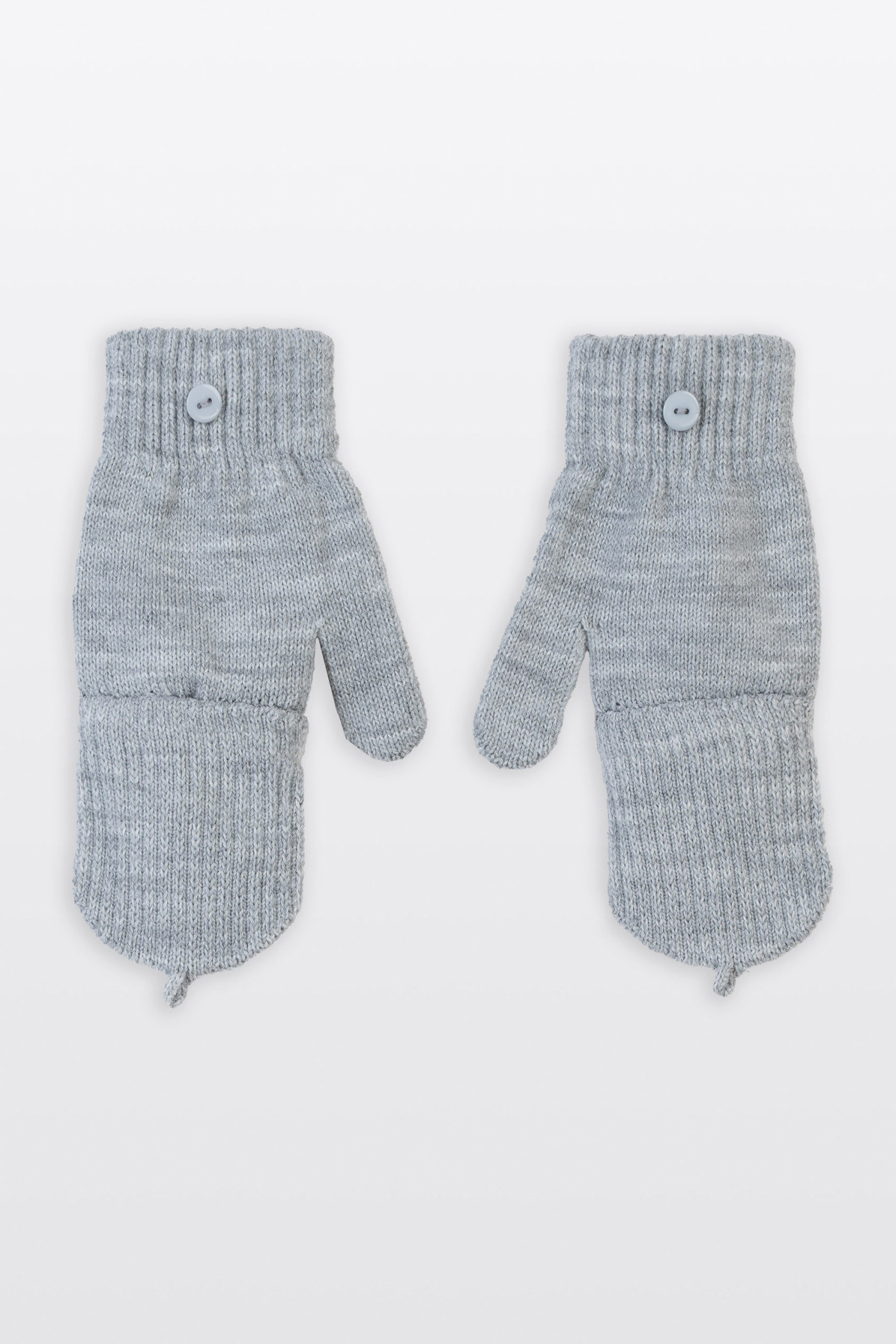 Szare rękawiczki z nakładką na palce