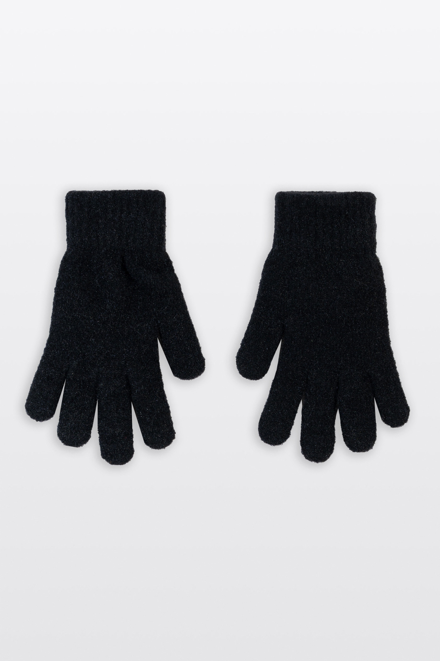Czarne rękawiczki zimowe