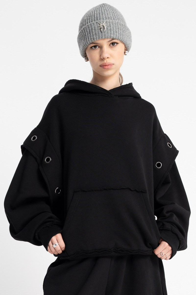 Szara czapka zimowa, szary