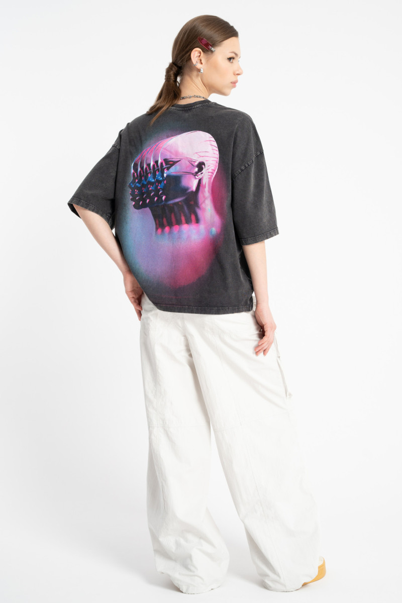 Białe spodnie WIDE LEG z przestrzenną kieszonką Białe spodnie WIDE LEG z przestrzenną kieszonką