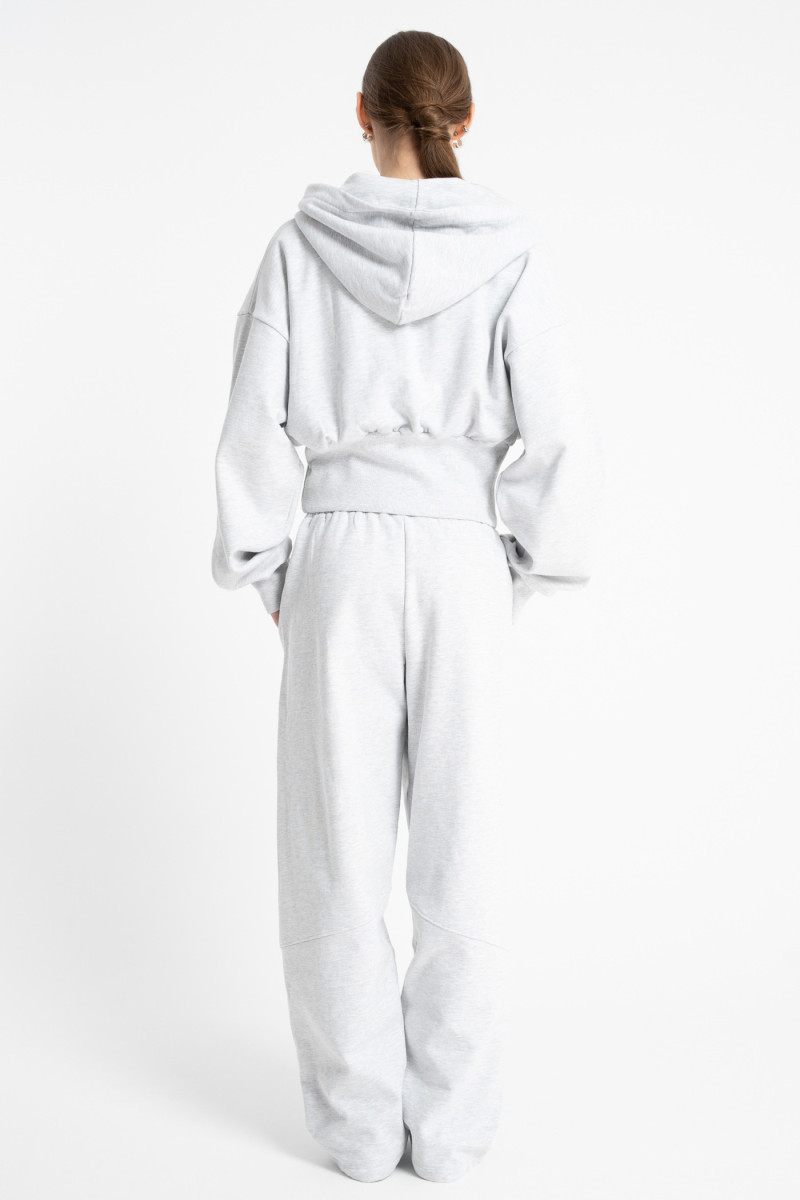 Szare spodnie dresowe o kroju BALLOON