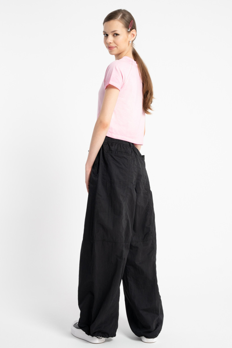 Różowy CROP TOP z efektem sprania Różowy CROP TOP z efektem sprania