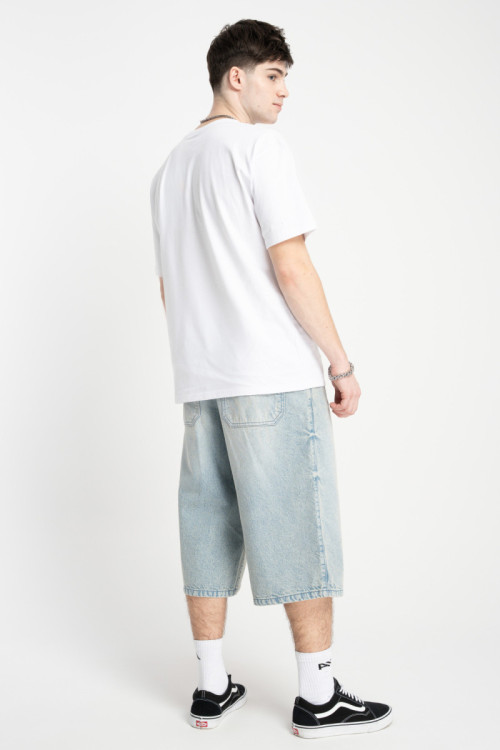 Biały t-shirt LOOSE z autorską grafiką z przodu Biały t-shirt LOOSE z autorską grafiką z przodu