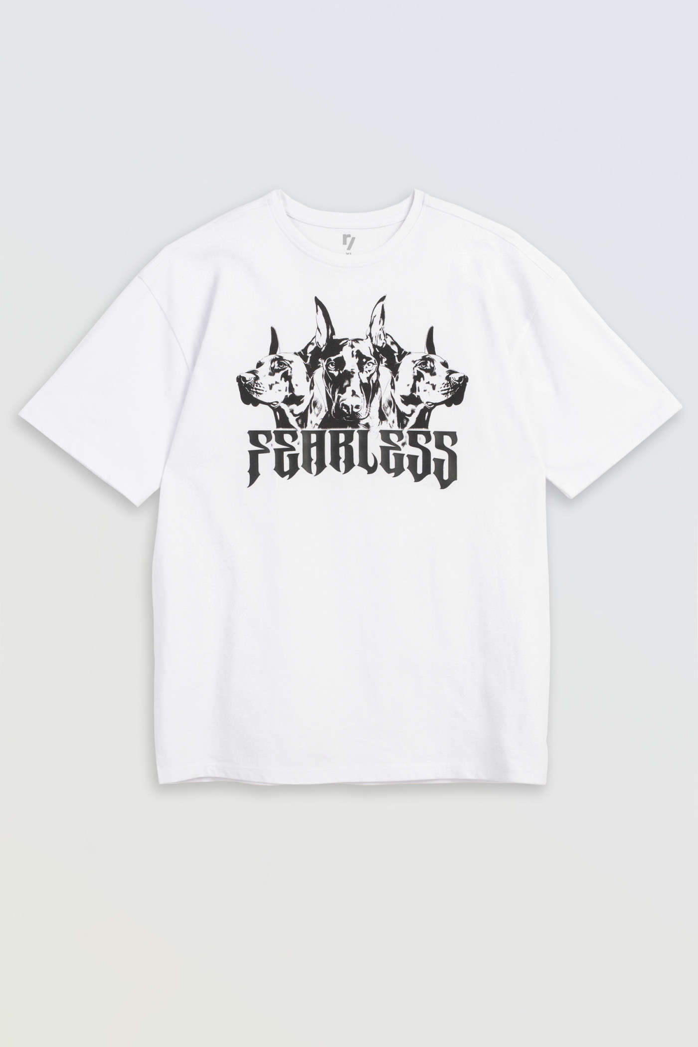 Biały t-shirt LOOSE z autorską grafiką z przodu Biały t-shirt LOOSE z autorską grafiką z przodu