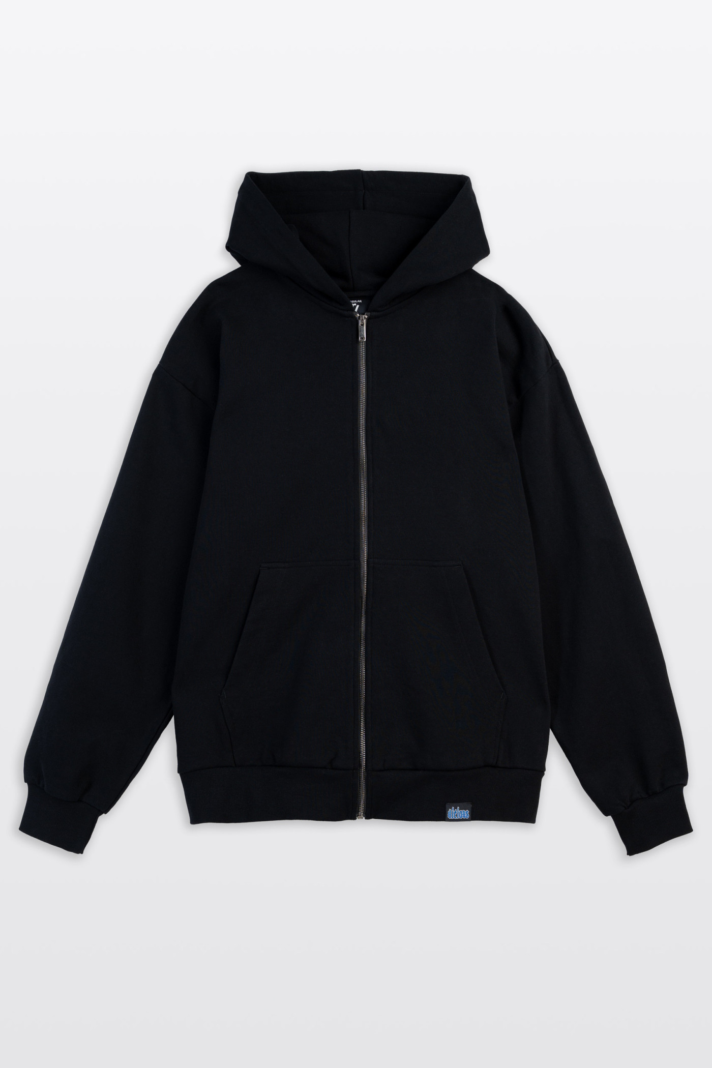 Czarna bluza REGULAR z kapturem z autorską grafiką z tyłu