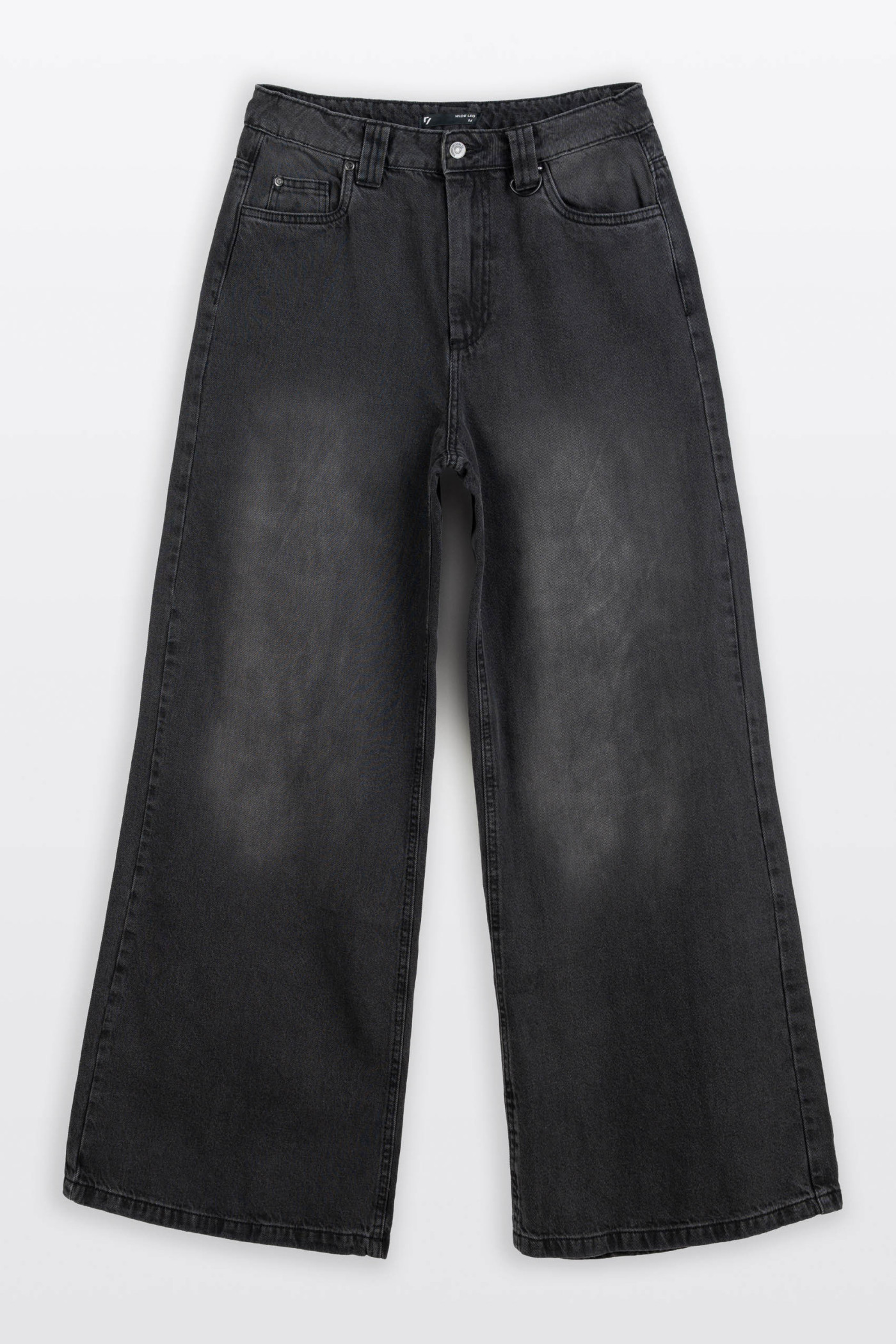 Czarne spodnie jeansowe WIDE LEG