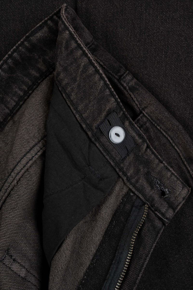 Czarne spodnie jeansowe WIDE LEG