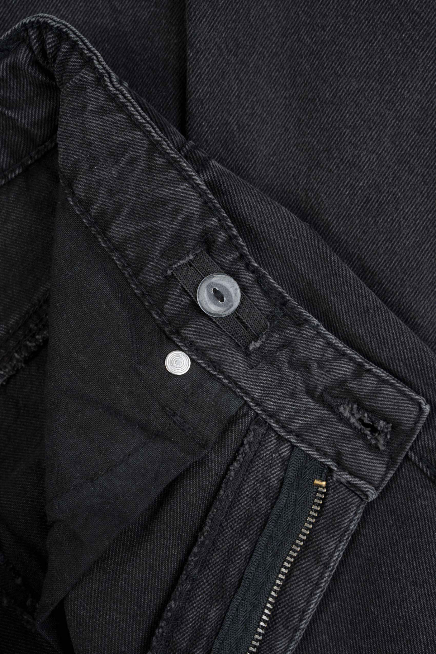 Czarne spodnie jeansowe WIDE LEG