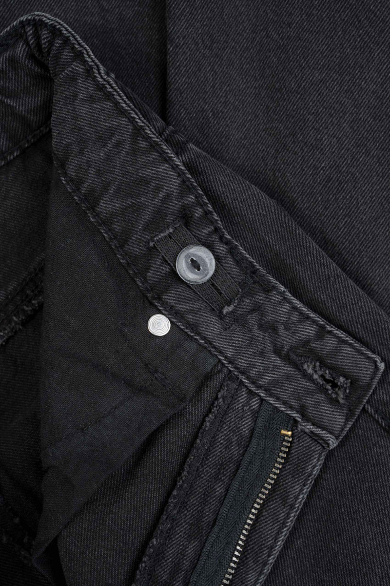 Czarne spodnie jeansowe WIDE LEG