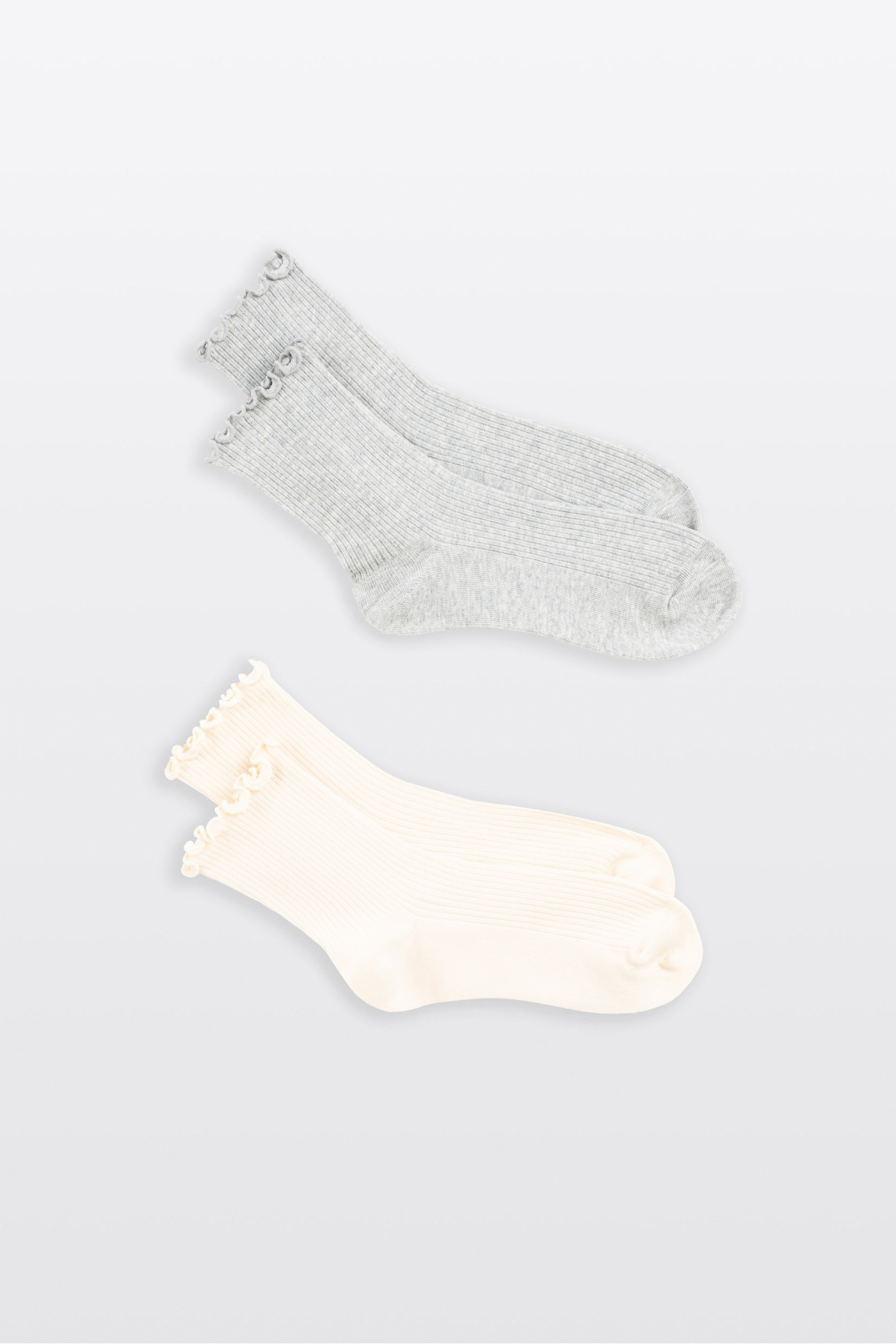 Skarpety z ozdobną falbanką 2-PAK