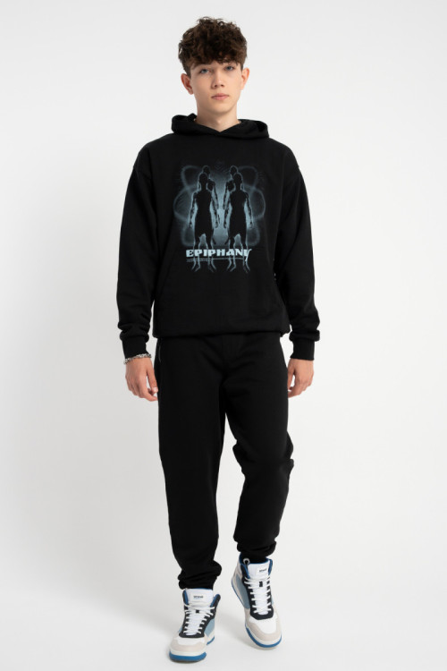 Czarne spodnie dresowe SLIM bez nadruków Czarne spodnie dresowe SLIM bez nadruków