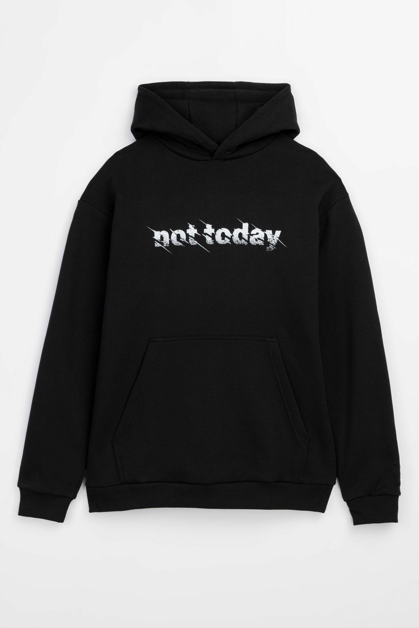 Czarna bluza UNISEX REGULAR z kapturem NOT TODAY