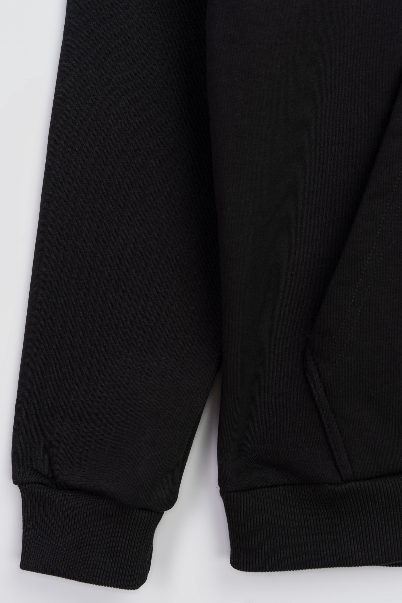 Czarna bluza UNISEX REGULAR z kapturem LUŹNO