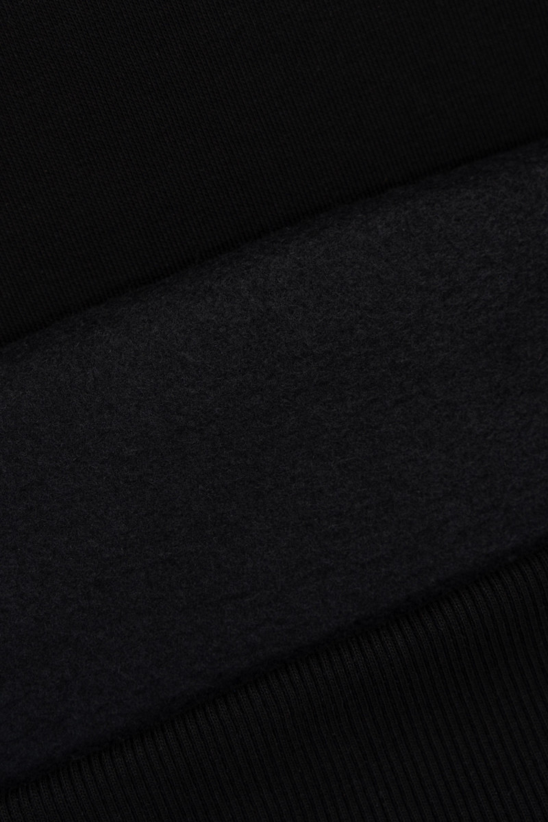 Czarna bluza UNISEX REGULAR z kapturem LUŹNO