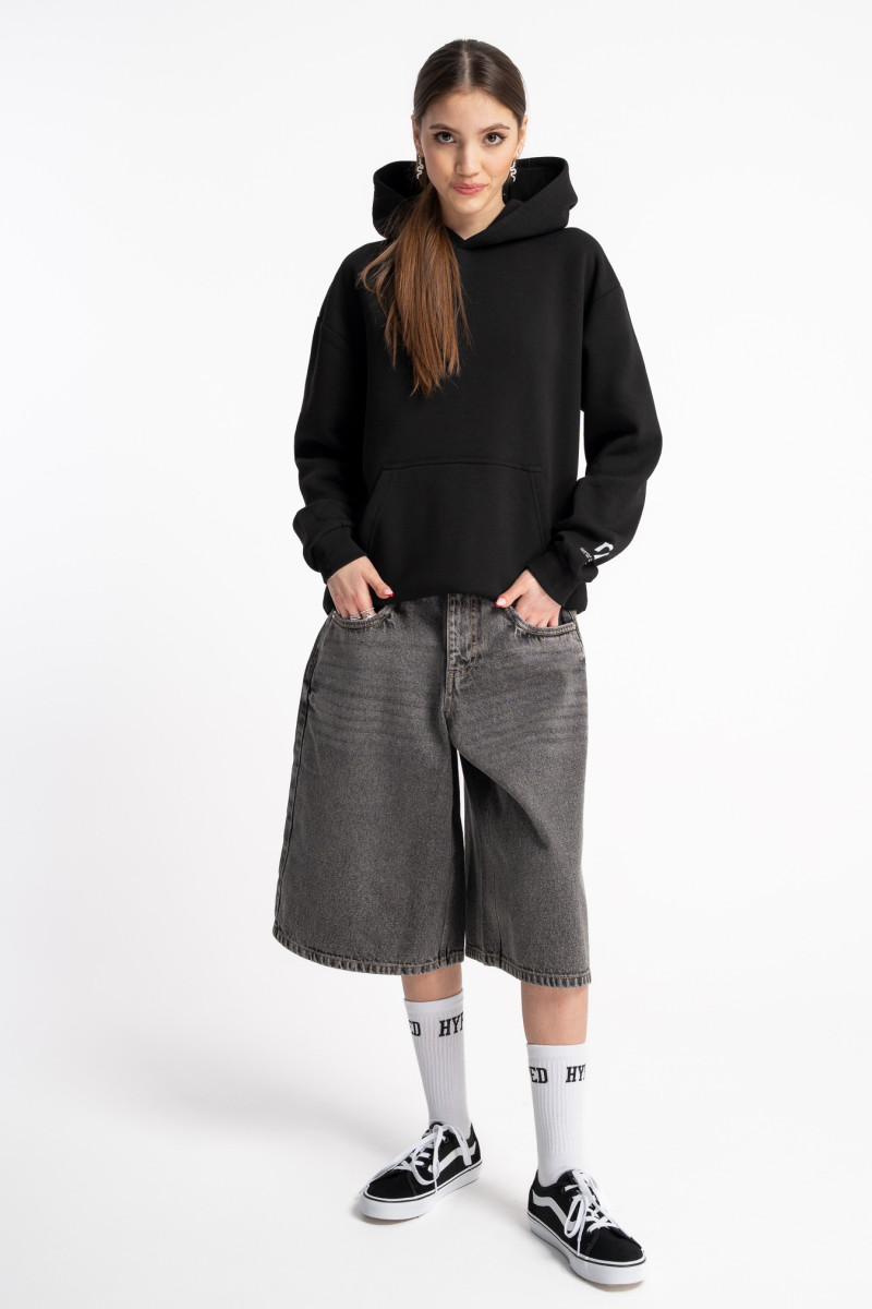 Czarna bluza UNISEX REGULAR z kapturem ALLERGIC TO BULLSHIT