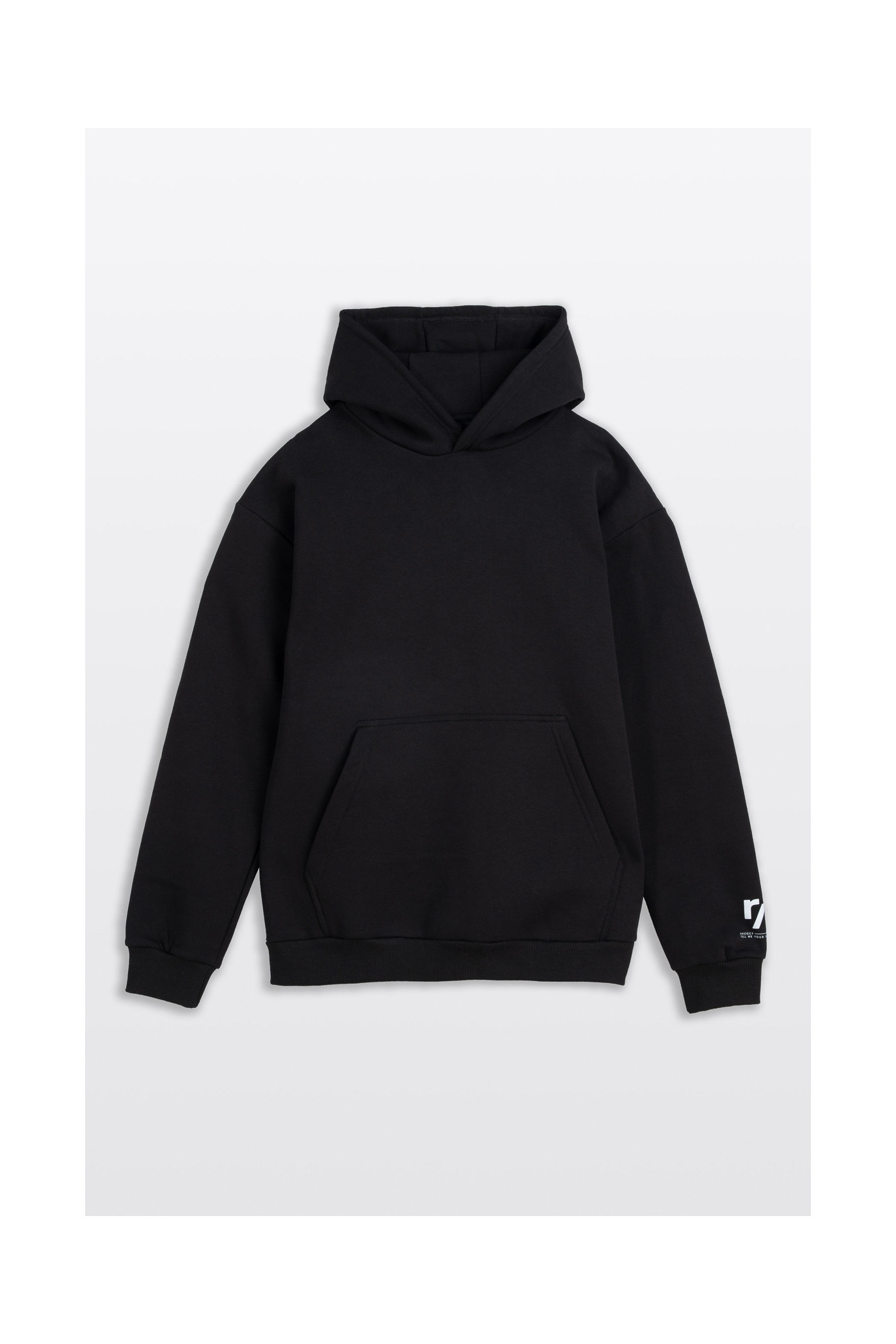 Czarna bluza UNISEX REGULAR z kapturem ALLERGIC TO BULLSHIT