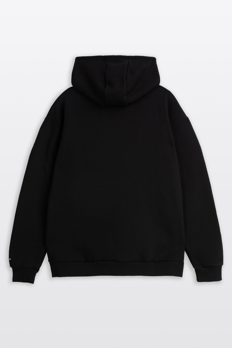 Czarna bluza UNISEX REGULAR z kapturem SIGMA MOOD