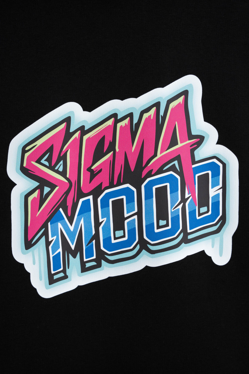 Czarna bluza UNISEX REGULAR z kapturem SIGMA MOOD