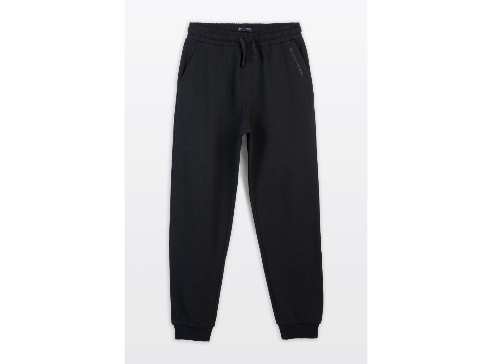 Czarne spodnie dresowe REGULAR bez nadruków Czarne spodnie dresowe REGULAR bez nadruków