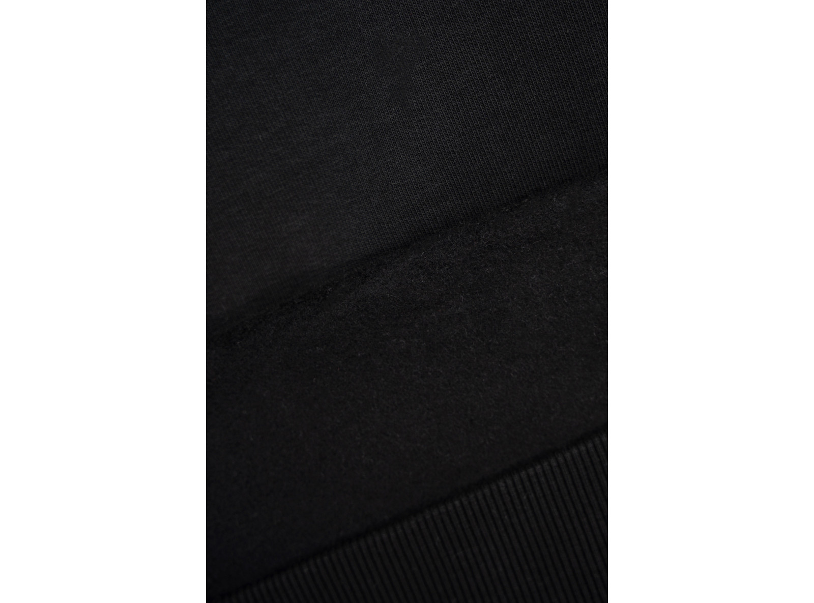 Czarna bluza REGULAR z kapturem z minimalistyczną grafiką z przodu Czarna bluza REGULAR z kapturem z minimalistyczną grafiką z przodu