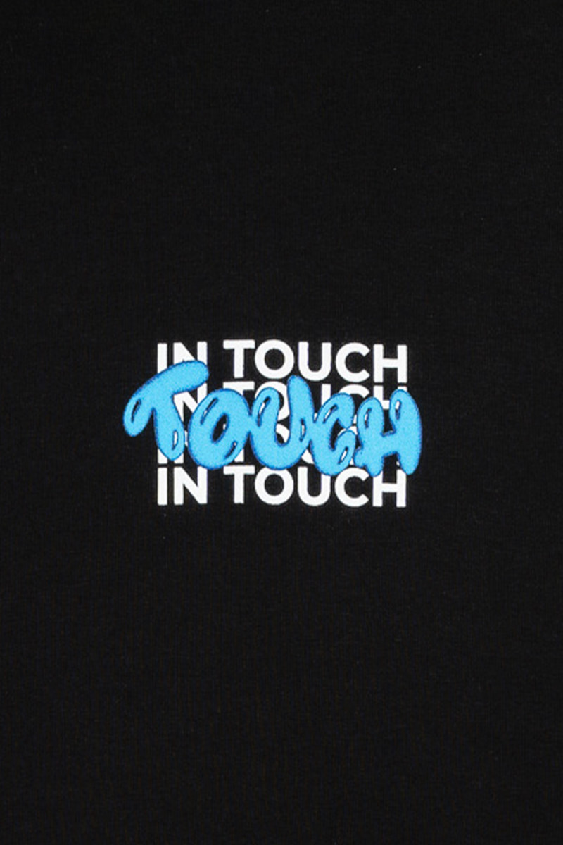 Czarna bluza UNISEX REGULAR z kapturem IN TOUCH
