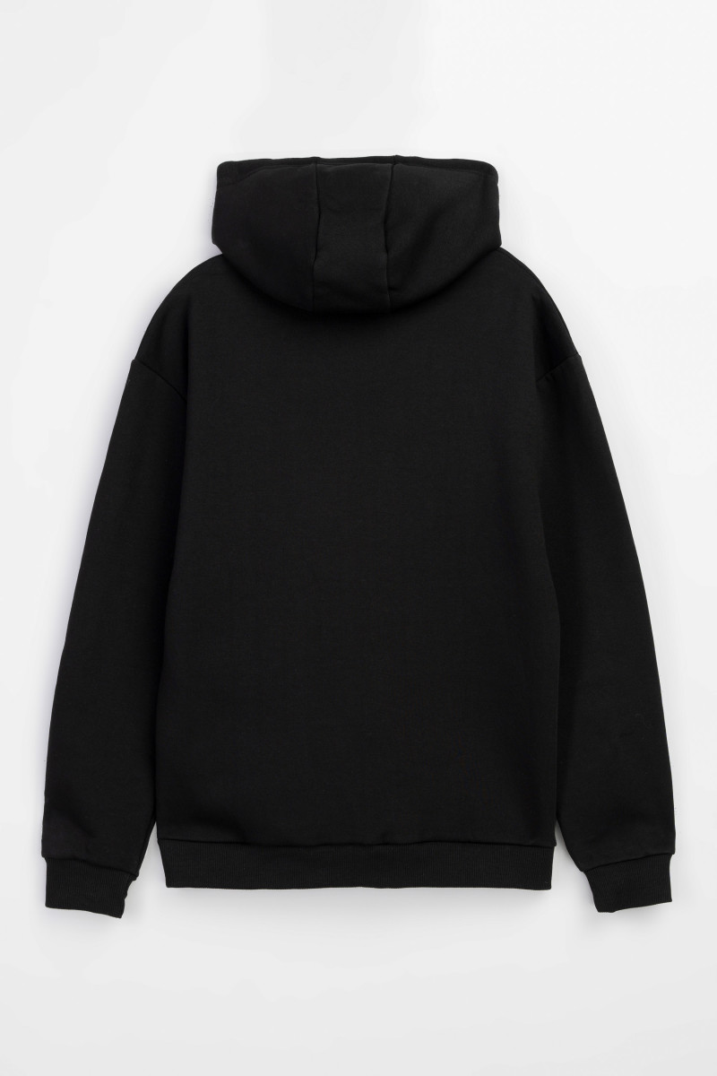 Czarna bluza UNISEX REGULAR z kapturem IN TOUCH