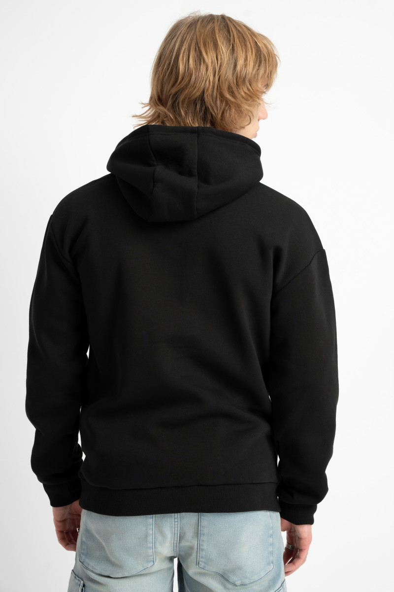 Czarna bluza UNISEX REGULAR z kapturem IN TOUCH