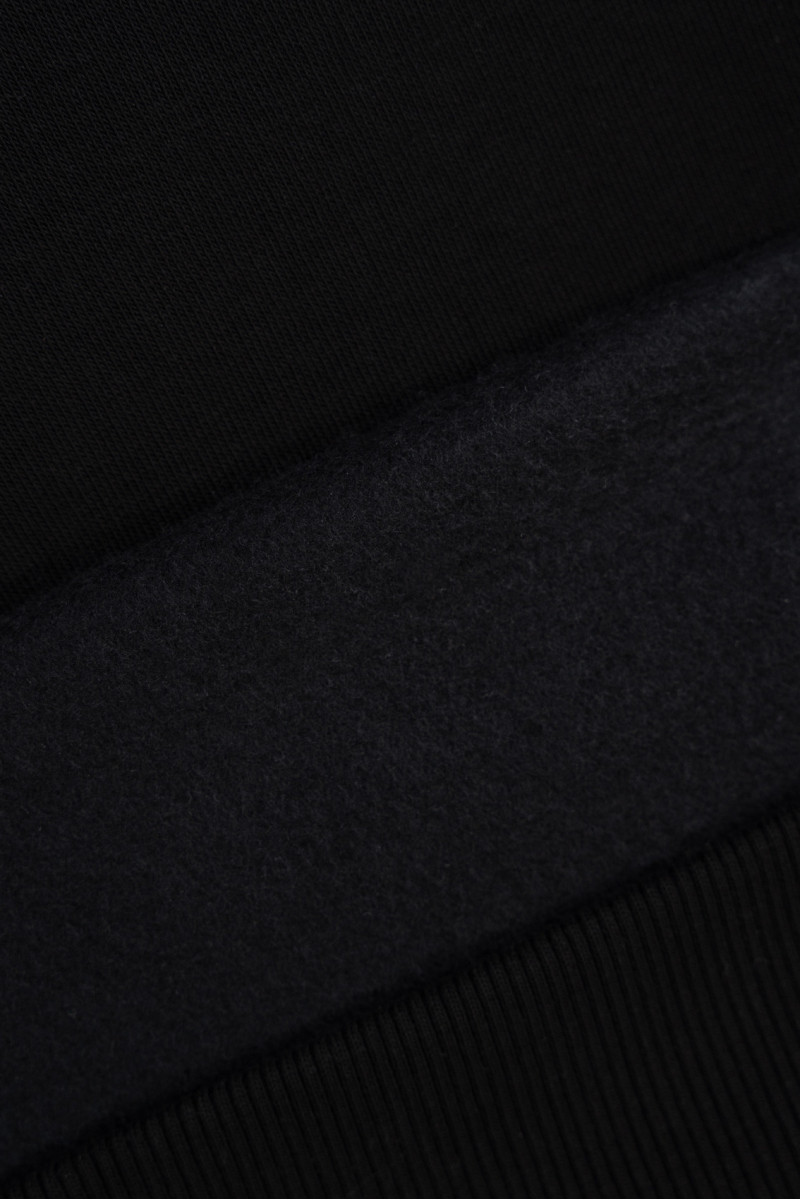 Czarna bluza UNISEX REGULAR z kapturem PRESS RESET