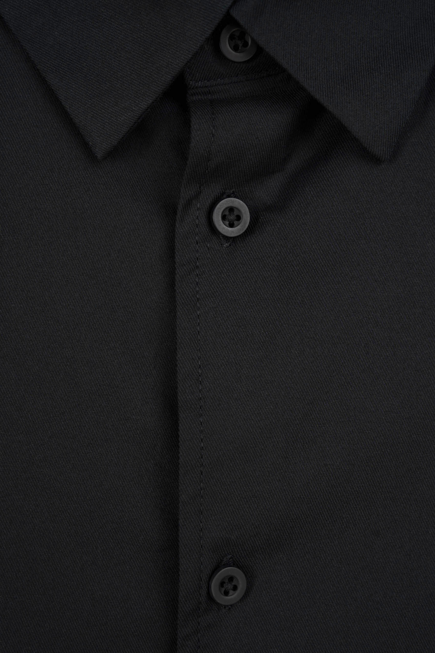 Czarna koszula LOOSE z autorską grafiką z przodu z długim rękawem