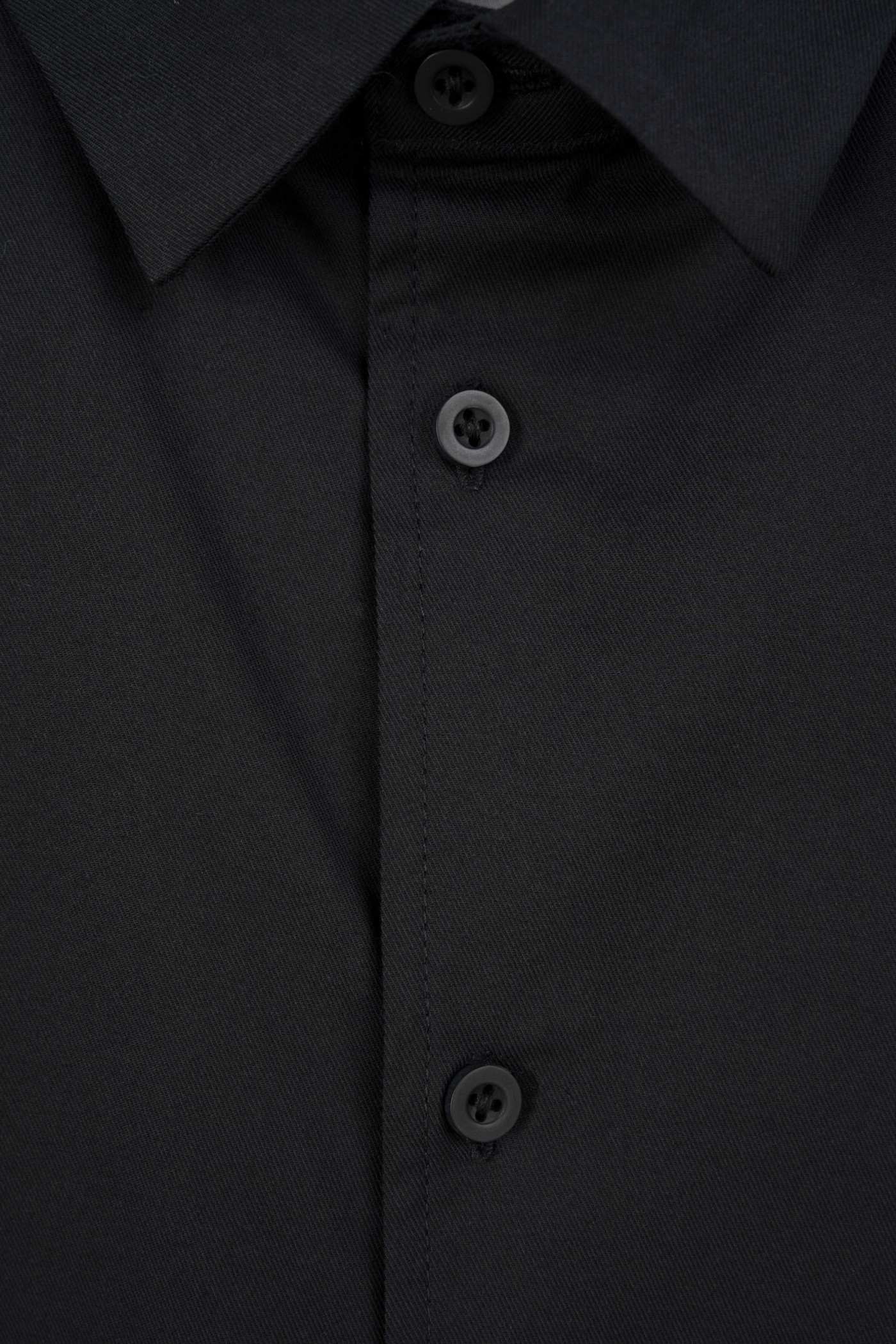 Czarna koszula SLIM z długim rękawem