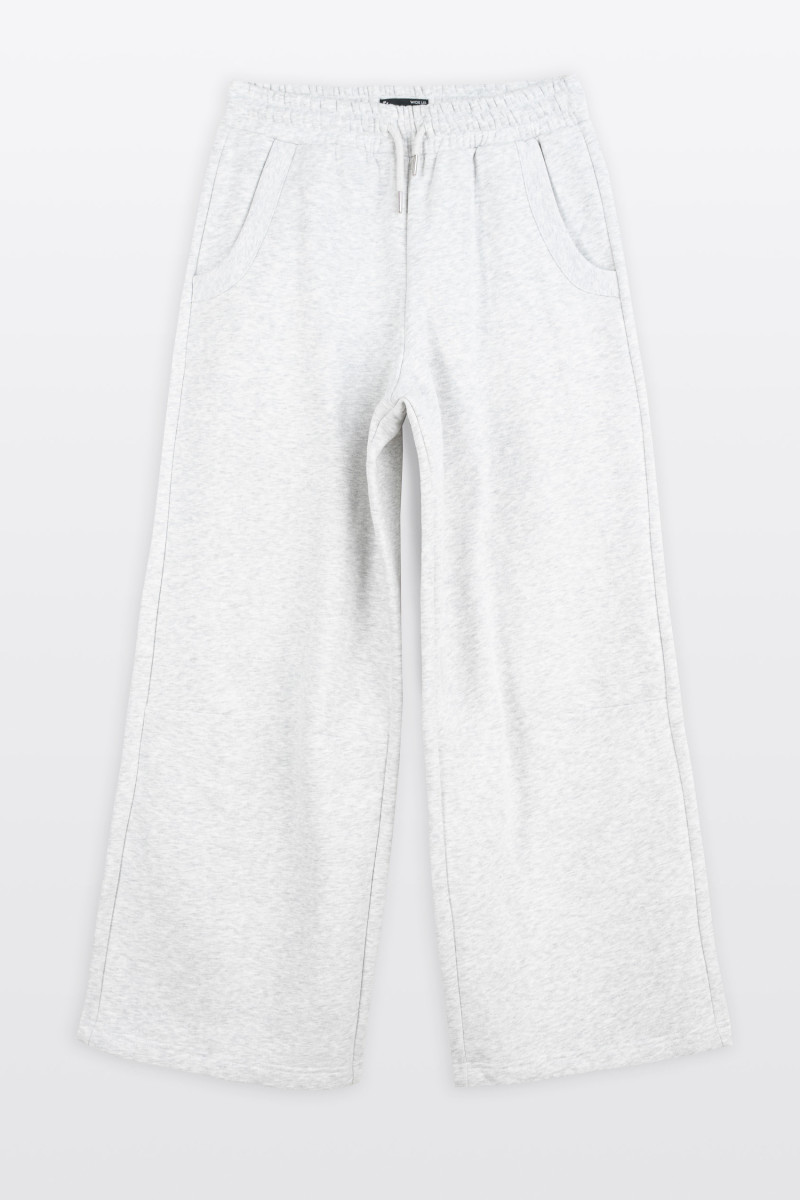 Szare spodnie dresowe UNISEX WIDE LEG, szary