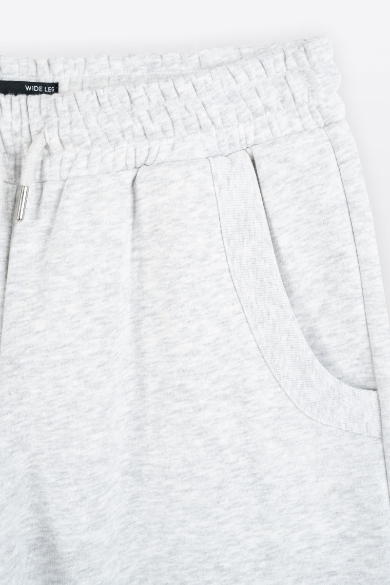 Szare spodnie dresowe UNISEX WIDE LEG