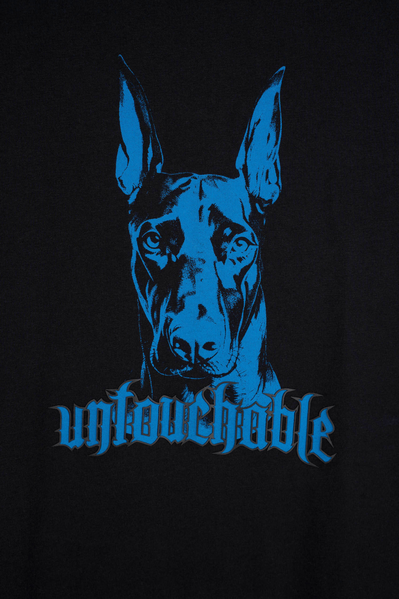 Czarny t-shirt LOOSE z autorską grafiką z przodu Czarny t-shirt LOOSE z autorską grafiką z przodu