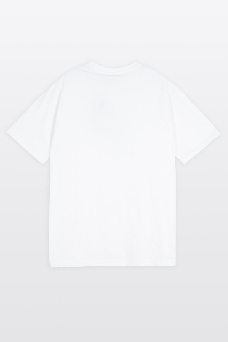 Biało-czarna piżama z autorską grafiką z przodu, multikolor