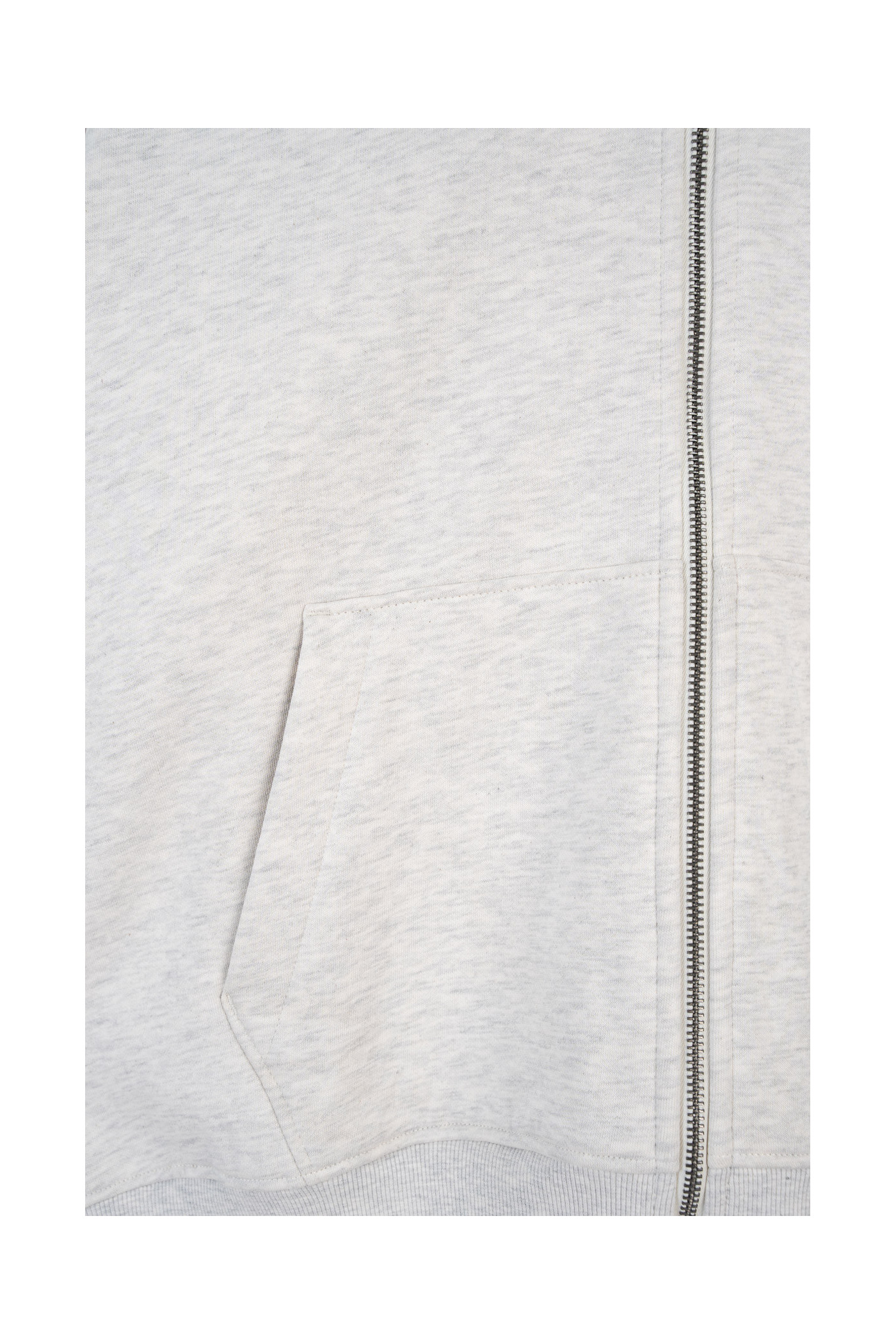 Szara bluza z kapturem z autorską grafiką z tyłu