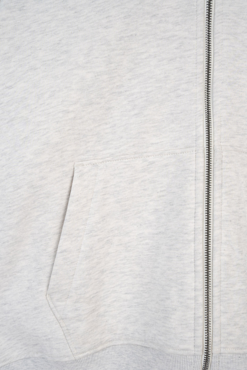 Szara bluza OVERSIZE z kapturem z autorską grafiką z tyłu