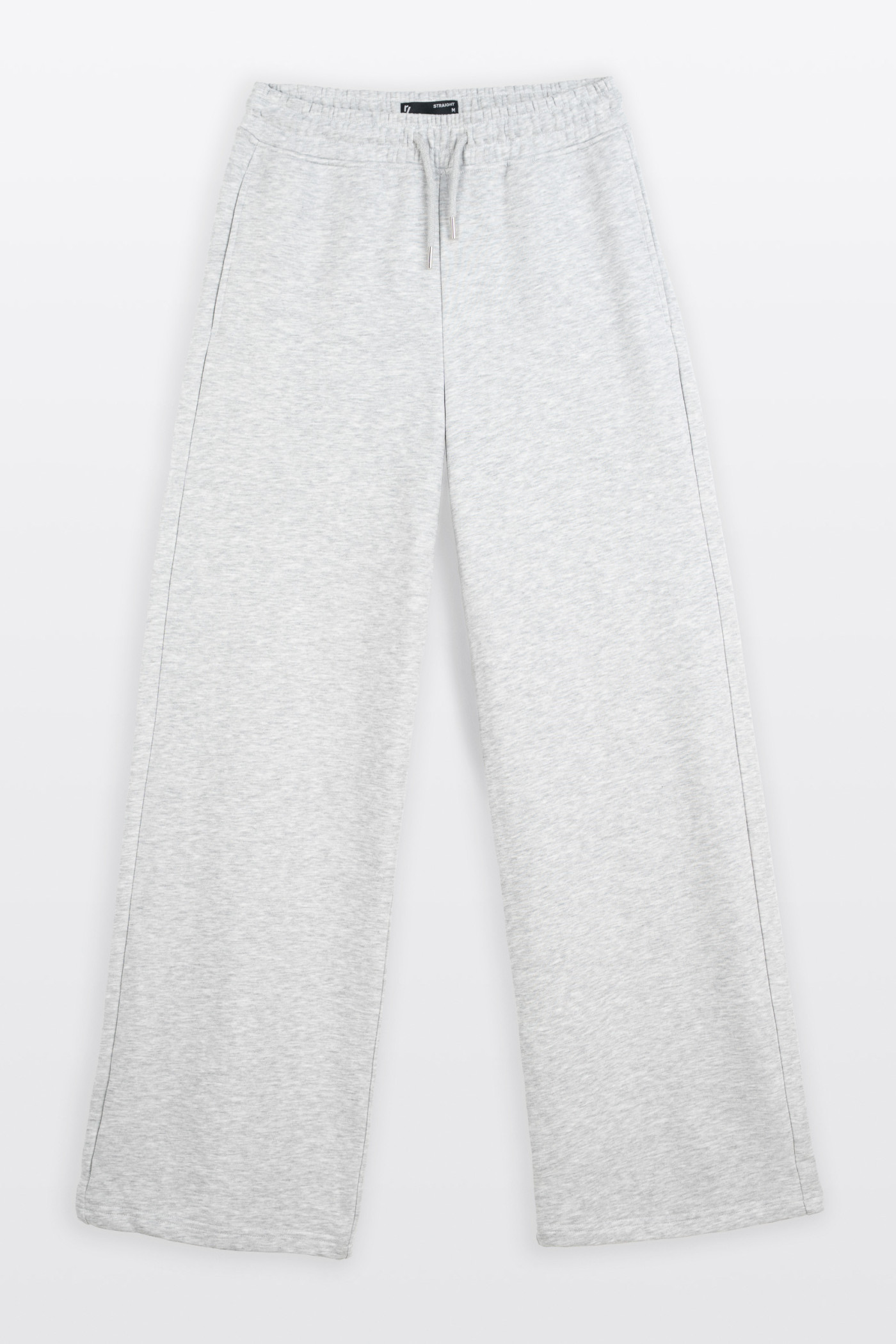 Spodnie dresowe szary melanż WIDE LEG