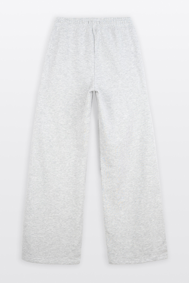 Szare spodnie dresowe dzwony FLARE