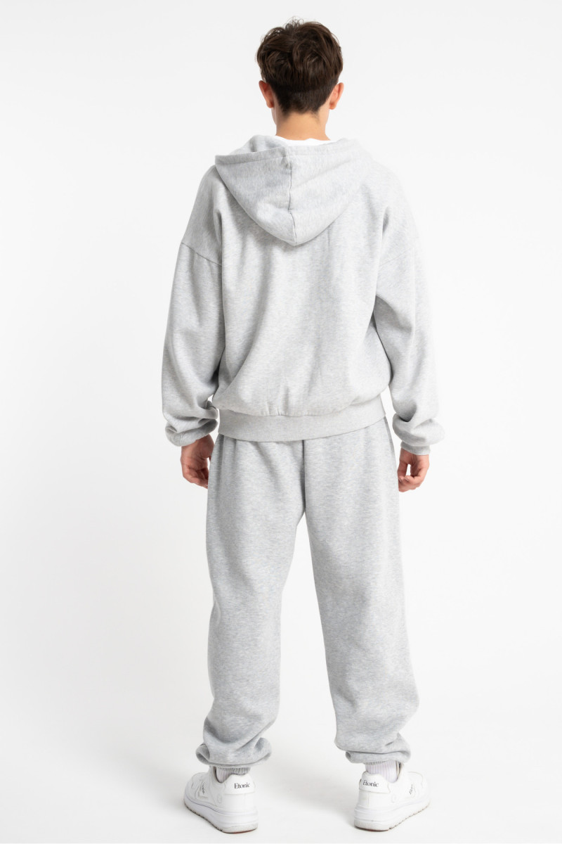 Szare spodnie dresowe OVERSIZE bez nadruków Szare spodnie dresowe OVERSIZE bez nadruków