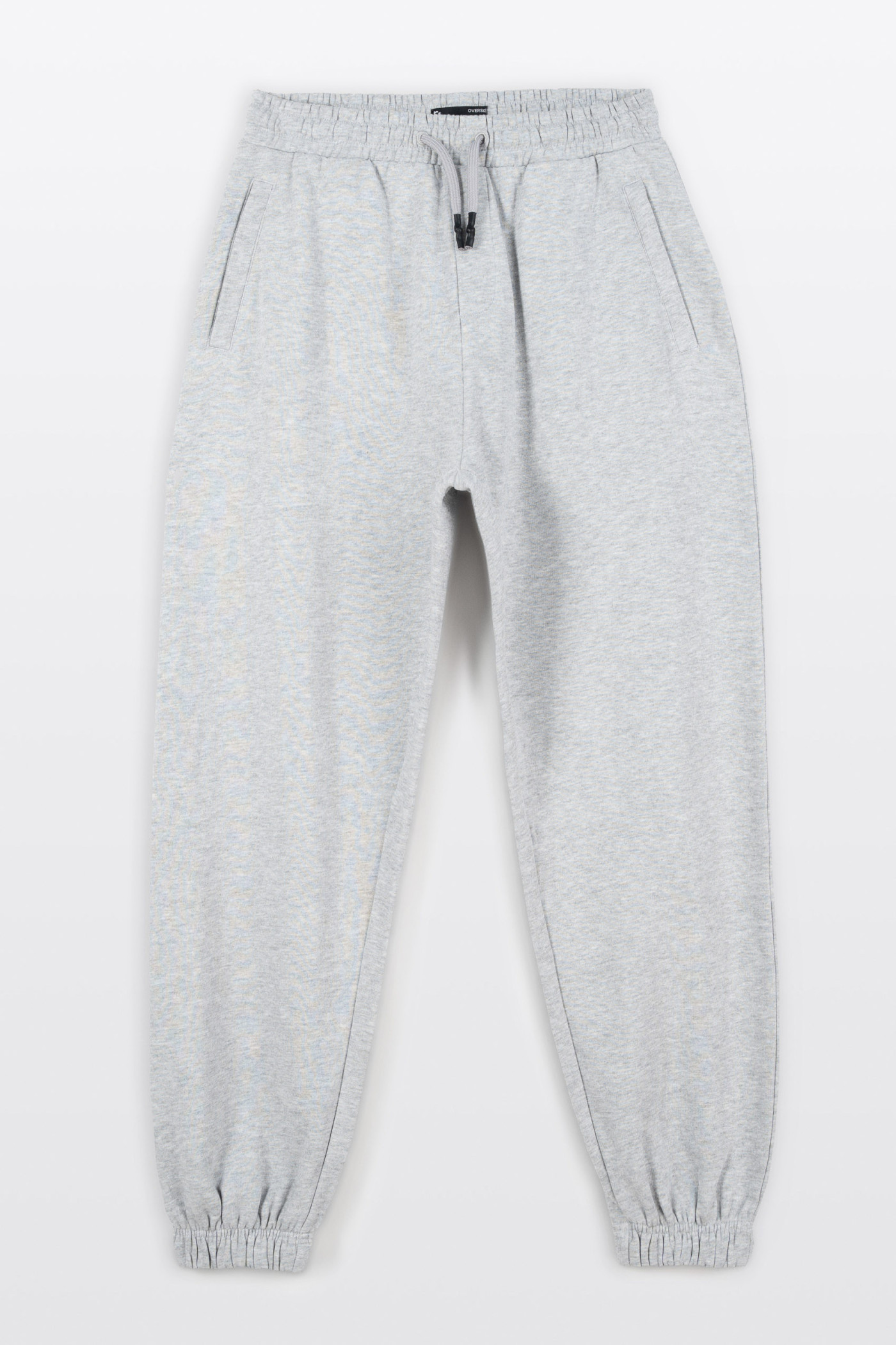 Szare spodnie dresowe OVERSIZE bez nadruków Szare spodnie dresowe OVERSIZE bez nadruków