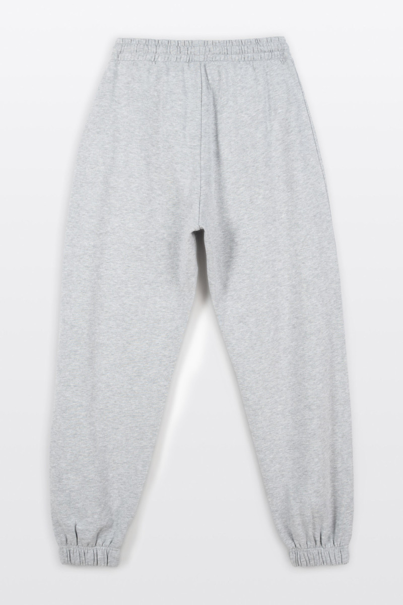 Szare spodnie dresowe OVERSIZE bez nadruków Szare spodnie dresowe OVERSIZE bez nadruków