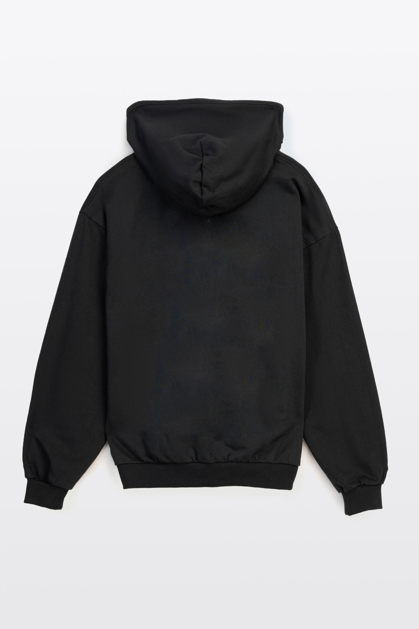 Czarna bluza z kapturem bez nadruków