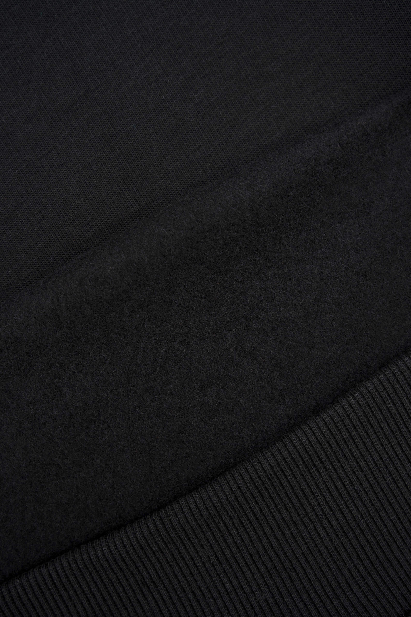 Czarna bluza BOXY z kapturem bez nadruków