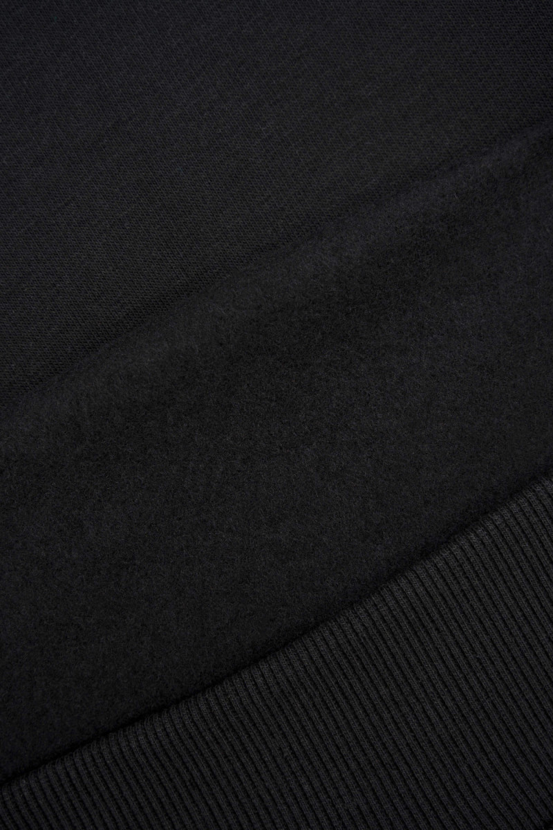 Czarna bluza BOXY z kapturem bez nadruków