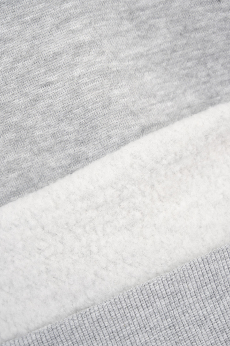 Szara bluza BOXY z kapturem bez nadruków