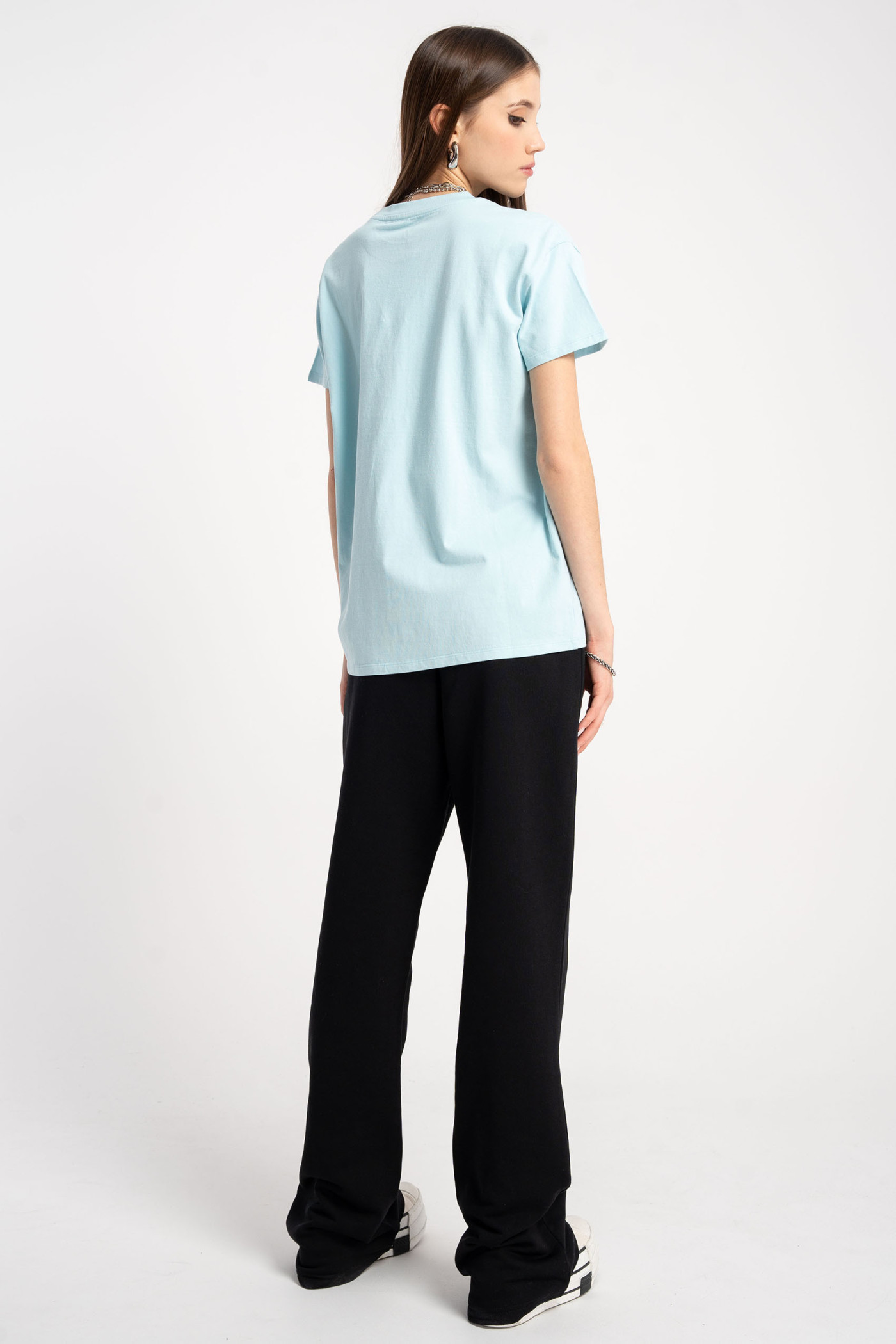 Czarne spodnie dresowe dzwony FLARE