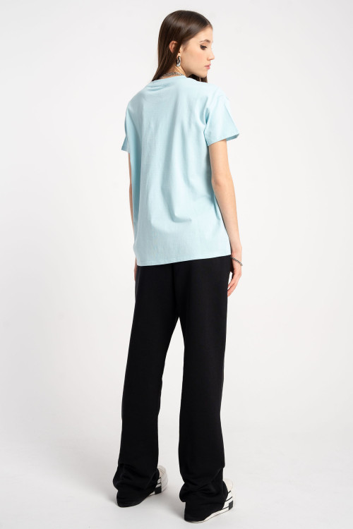 Czarne spodnie dresowe dzwony FLARE