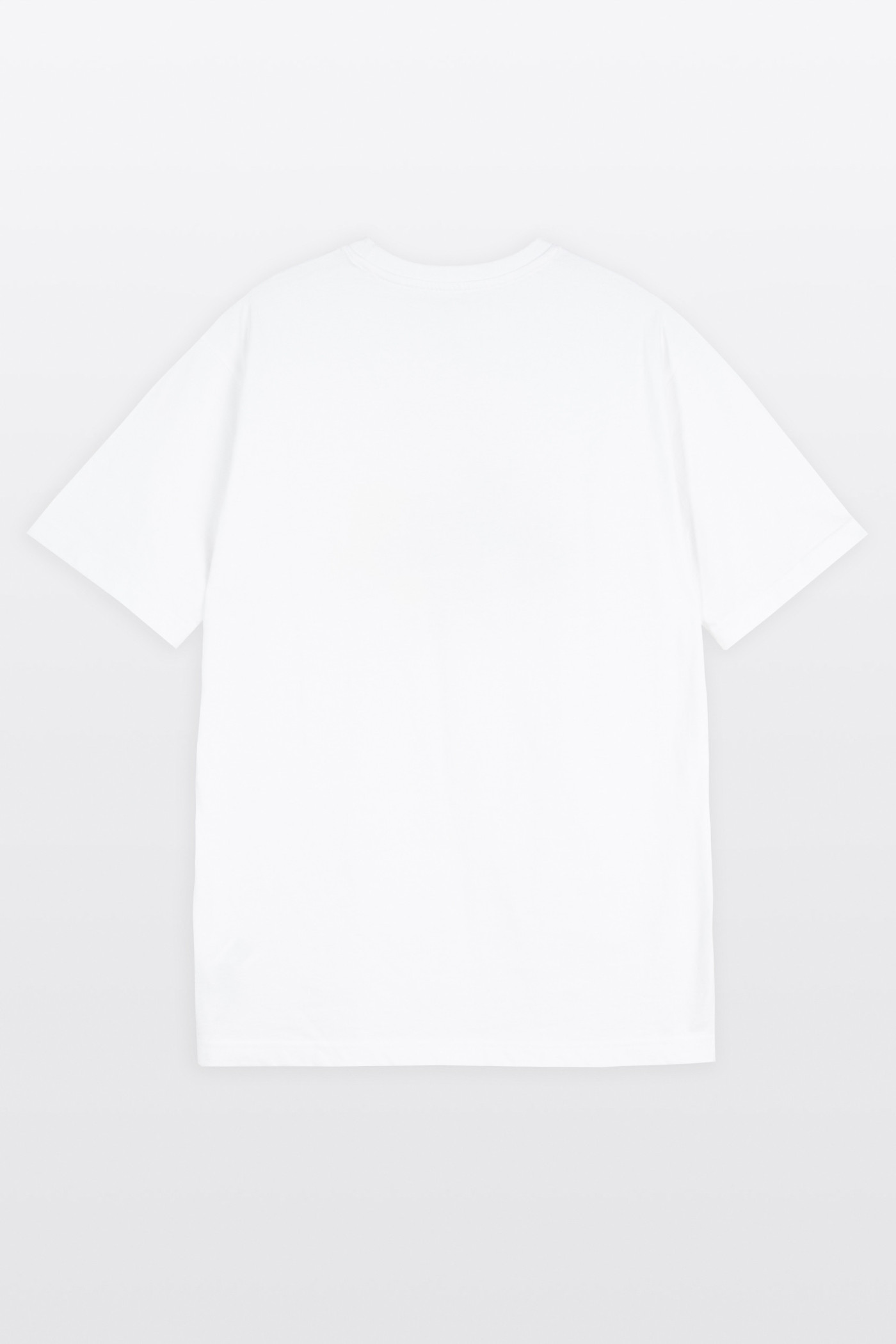 Biały t-shirt REGULAR z autorską świąteczną grafiką z przodu